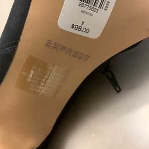 Express Black Knee High Boots